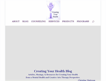 Tablet Screenshot of creatingyourhealth.org